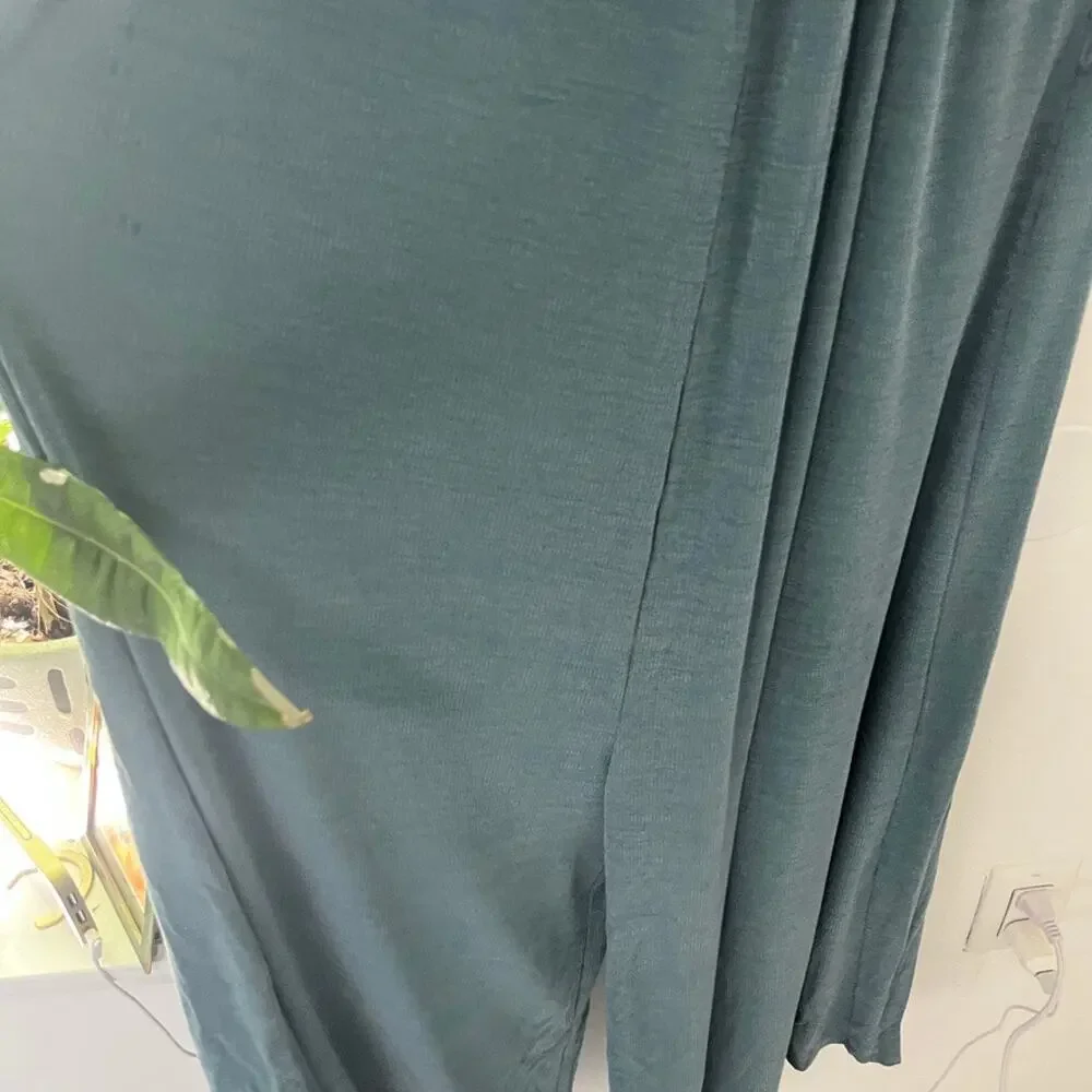 Anthropologie HD in Paris Blue Ribbed Jacinta Jumpsuit Size XS